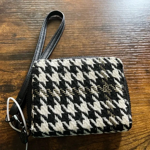 Betsey Johnson Houndstooth Wristlet Wallet - Picture 2 of 4